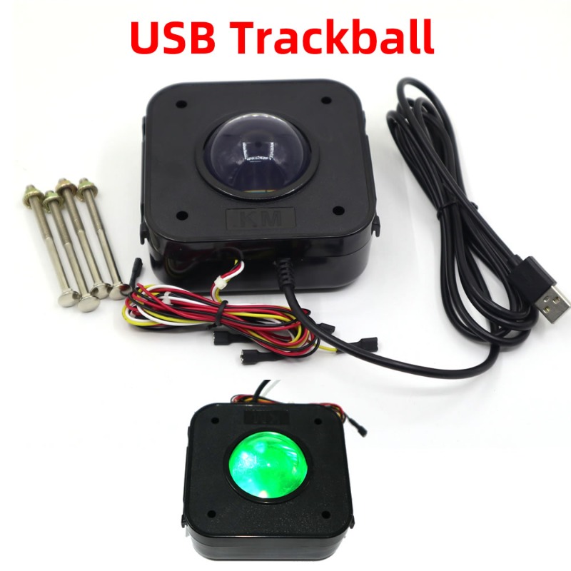 Trackball Controller Arcade - USB Trackball Mouse Arcade Trackball Illuminated