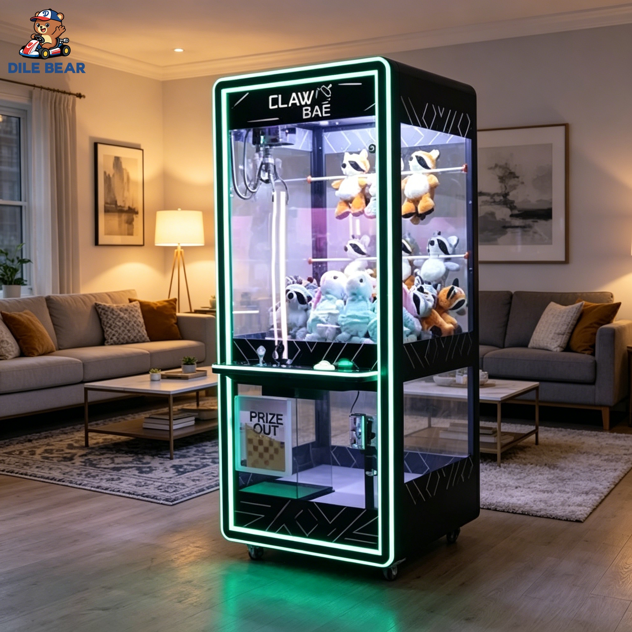 Vending Arcade Games - Black Claw Machine Modern Arcade Game