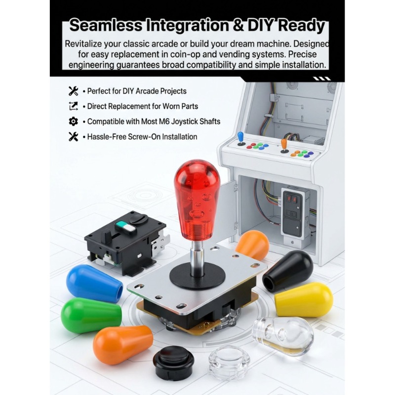 1 PCS M6 Joystick  American Ba - Vending Arcade Games avis et prix