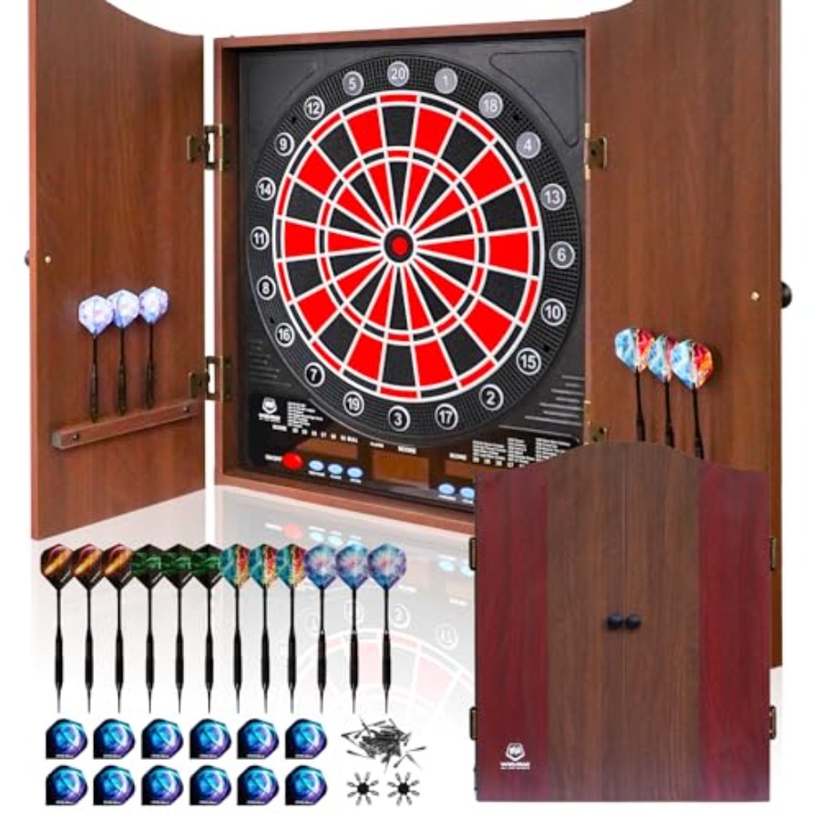 Electronic Dart Board LED Elec - Electronic Dartboard Cabinet avis et prix