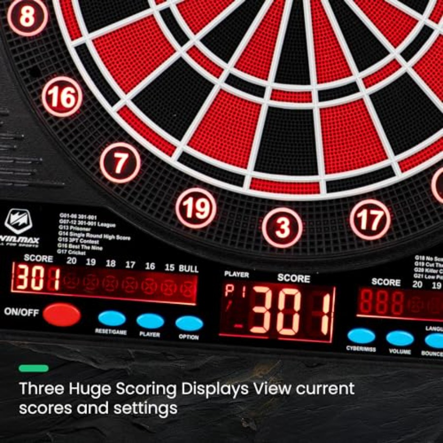 Electronic Dart Board LED Elec - Electronic Dartboard Cabinet avis et prix