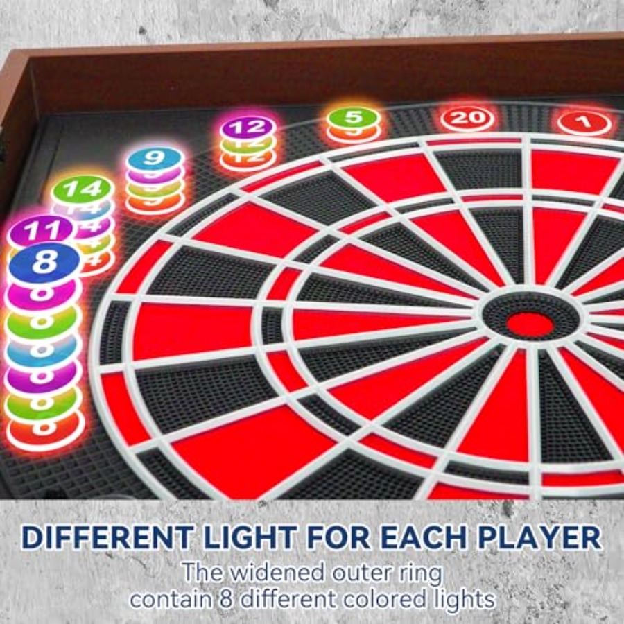 Electronic Dart Board LED Elec - Electronic Dartboard Cabinet avis et prix