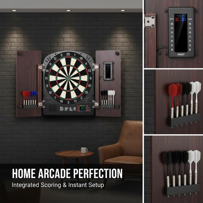 Dartboard and cabinet set Home - Electronic Dartboard Cabinet avis et prix