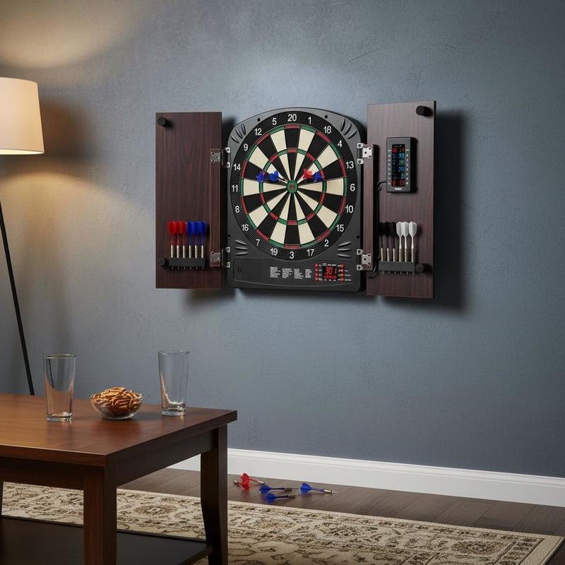 Dartboard and cabinet set Home - Electronic Dartboard Cabinet avis et prix