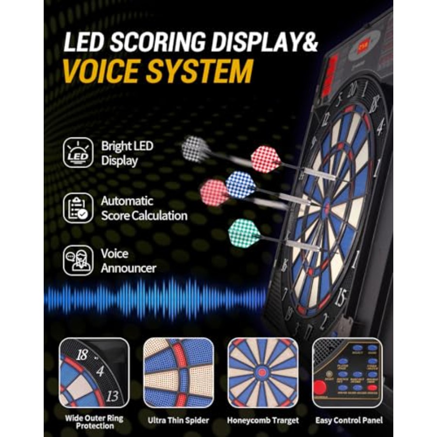 Electronic Dart Board Set, Sof - Electronic Dartboard Cabinet avis et prix
