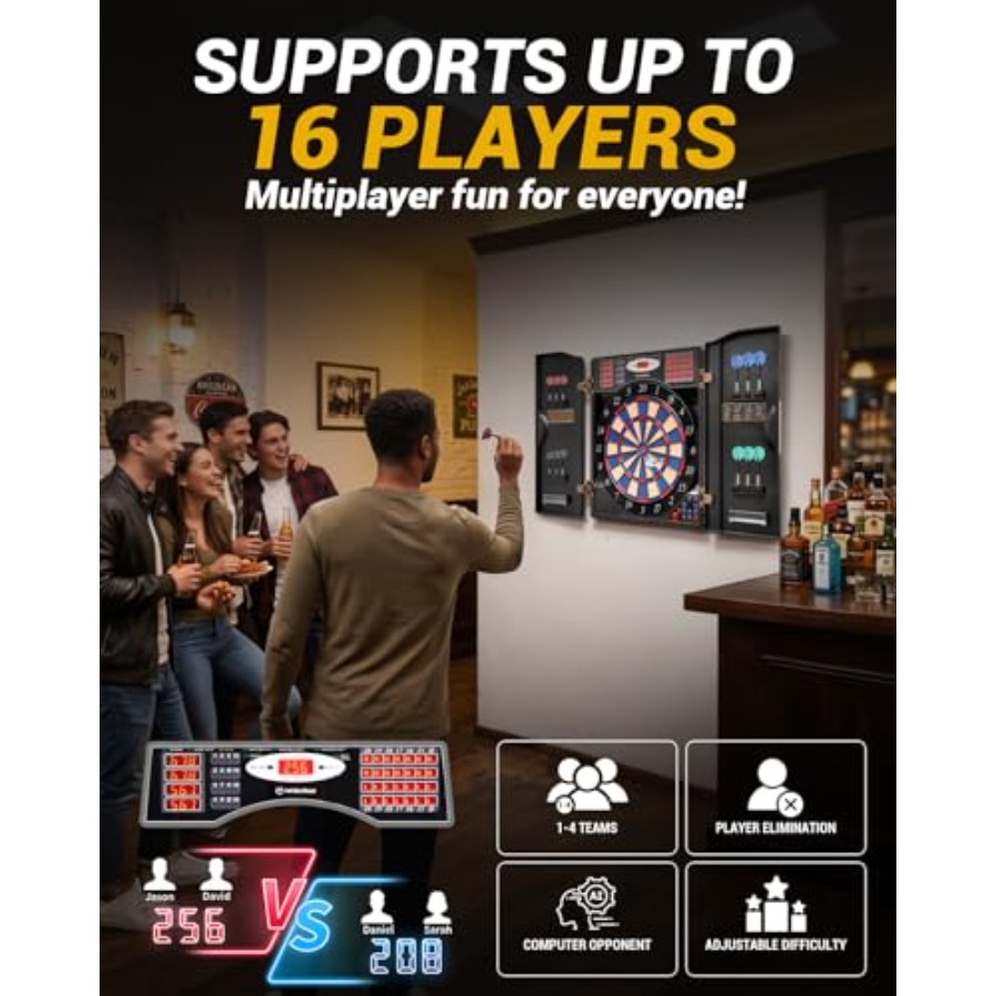 Electronic Dart Board Set, Sof - Electronic Dartboard Cabinet avis et prix
