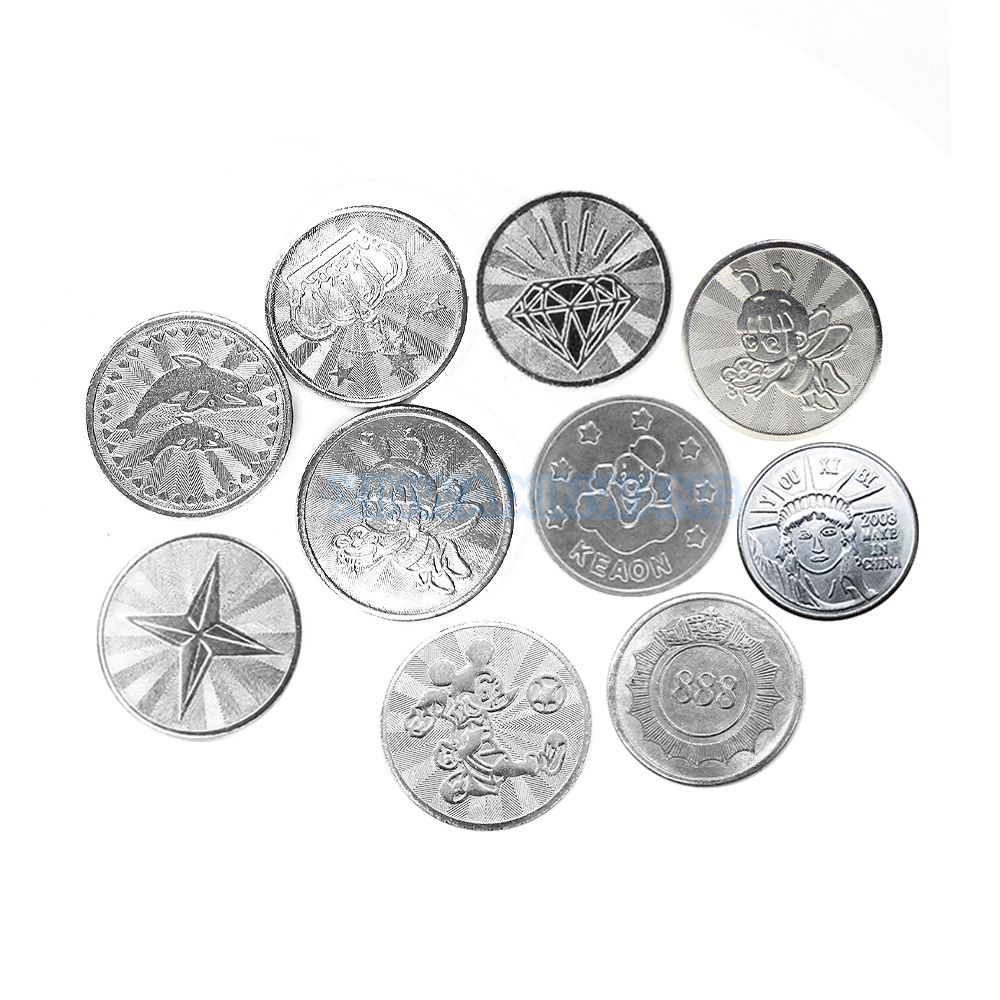 100PCS  Coins Tokens Stainless - Vending Arcade Games avis et prix