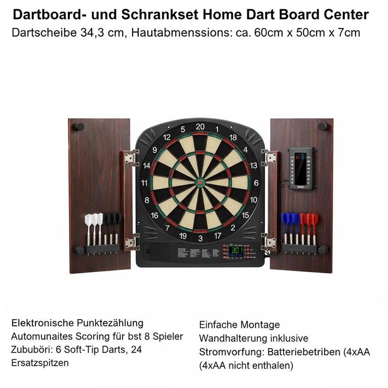 Dartboard and cabinet set Home - Electronic Dartboard Cabinet avis et prix