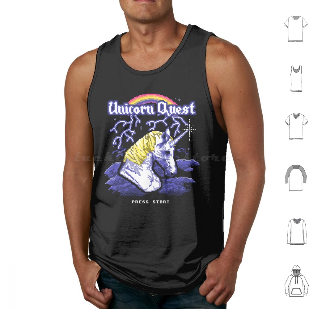 Unicorn Quest Tank Tops Vest S - Arcade Quest avis et prix