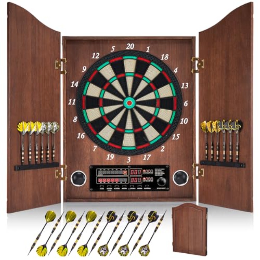 Electronic Dart Board, Decorat - Electronic Dartboard Cabinet avis et prix