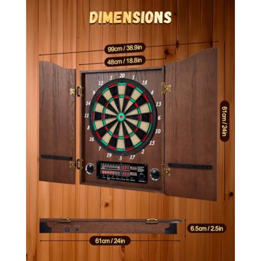Electronic Dart Board, Decorat - Electronic Dartboard Cabinet avis et prix