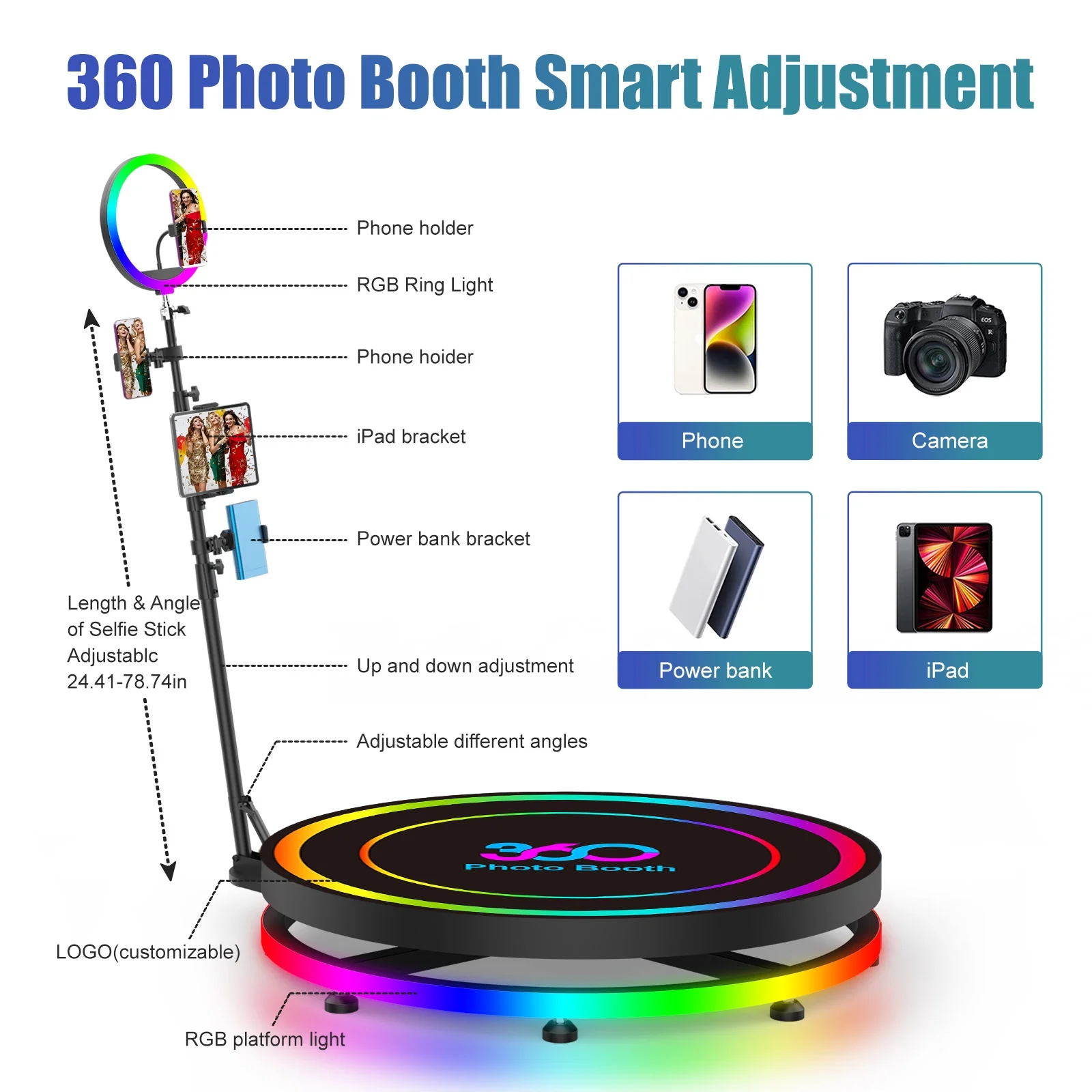 360 Photo Booth with Flight Ca - Photo Booth Machine avis et prix