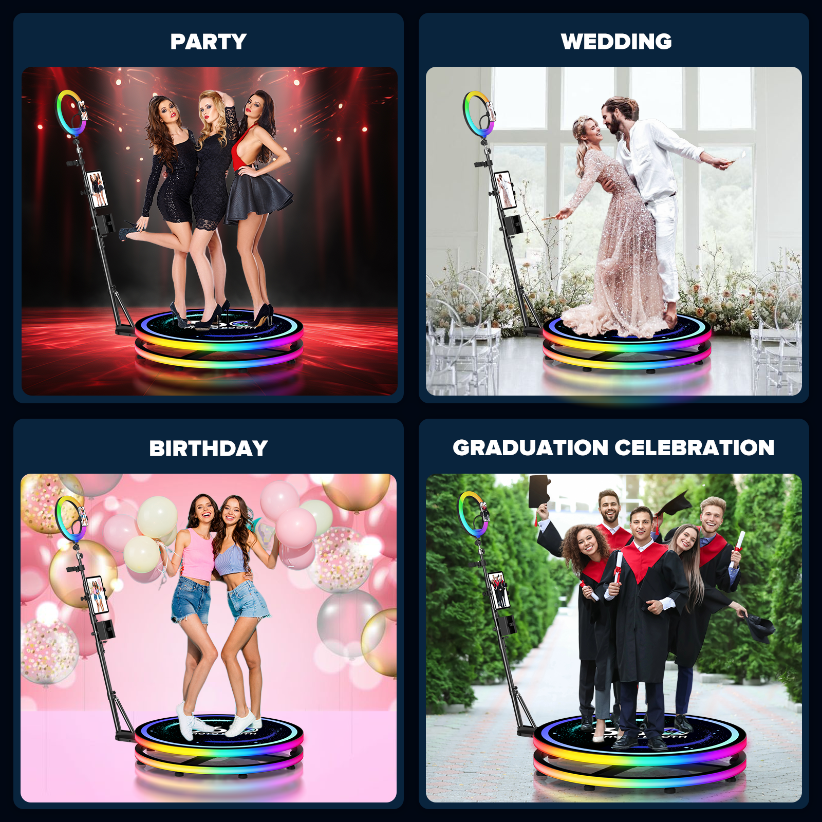 360 Rotating Photo Booth Ring  - Photo Booth Machine avis et prix