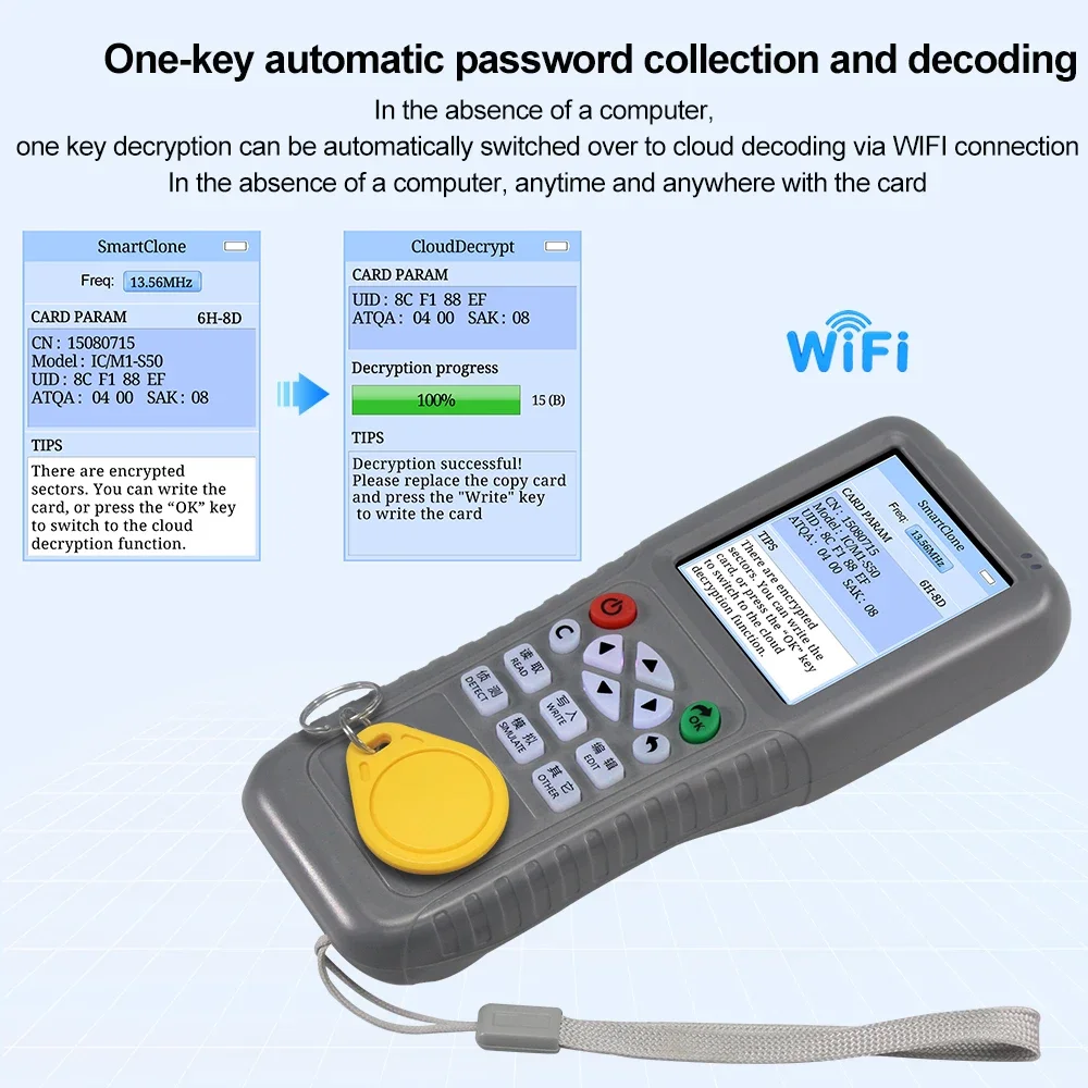 WiFi RFID Copier Duplicator NF - Nfc Card Reader Vending avis et prix